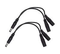 Voodoo Lab Lot de 2 adaptateurs répartiteurs de sortie mâle-femelle/femelle 2,1 mm