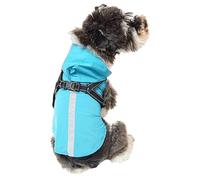 VOODUE Gilet imperméable for Chien, Veste imperméable for Animaux de Compagnie, vêtements for Petits et Moyens Chiens, Manteau for Chiot et Carlin(Bleu,M)