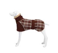 VOODUE Manteau Chaud et épais for Grands Chiens, Veste d'hiver for Chiens de Taille Moyenne et Grande, vêtements for Animaux de Compagnie, vêtements à roulettes for lévriers(Brun,M)