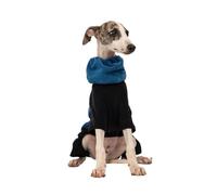 VOODUE Vêtements à Quatre Pattes for Chien de Compagnie, Gilet Polaire Chaud Coupe-Vent for lévrier Whippet Fin(Bleu,XL)