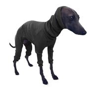 VOODUE Vêtements d'hiver for Chiens, vêtements for Grands Animaux de Compagnie, lévrier, Pull à Quatre Pattes, à Capuche(Noir,M)