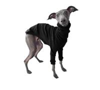 VOODUE Vêtements for Chiens Printemps Automne col Haut vêtements for Animaux de Compagnie à Deux Pattes lévrier Whippet Pyjama à col roulé(Noir,4XL)
