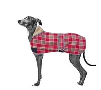 VOODUE Whippet Dog Autumn Winter Warm Clothes Greyhound Large, Medium Small Dogs Thick Windproof Pet Cotton Clothes(Red,XX-Large)