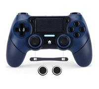 VooFun Manette Sans Fil Compatible avec PS4/Pro/Slim, Bluetooth Gamepad avec Vibration, Capteur 6 Axes, Pavé Tactile, Prise Casque,Turbo,1000mAh Batterie, Gamer Manette Compatible pour PS4