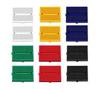 VooGenzek 12 Pièces SYB-170 Kit de Prototype Sans Soudure, PCB Prototype Sans Soudure pour Projets Arduino et Raspberry PI (6 Couleurs avec Ruban Adhésif Double Face)