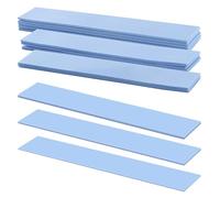VooGenzek 15 Pièces 120 x 20 mm Tampons Thermiques en Silicone avec Conductivité Thermique 6.0 W/mk, Chaque Épaisseur 0.5/1/ 1.5 mm Conducteurs Thermiques en Silicone Épais, pour SSD CPU GPU LED IC
