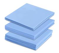 VooGenzek 15 Pièces 50 x 50 mm Tampons Thermiques en Silicone avec Conductivité Thermique 6.0 W/mk, Chaque Épaisseur 0.5/1/ 1.5 mm Conducteurs Thermiques en Silicone Épais, pour SSD CPU GPU LED IC