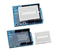 VooGenzek 2 Pièces Prototypage Prototype Shield Bouclier Mini Breadboard, Compatible avec Arduino UNO R3 ProtoShield