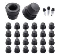 VooGenzek 20 Pièces 6-10 mm Bouchon Vis Purge Frein, Bouchons de Mamelon de Purge, Caoutchouc Bouchon de Graisse de Frein, pour Voitures Motos