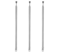 VooGenzek 3 Pièces 100cm 7 Sections Antenne Télescopique, Antenne Télescopique Portable FM, Antennes Radio FM Télescopiques Portables, pour TV Dab AM/FM Réception Stéréo