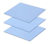 VooGenzek 3 Pièces 145 x 145 mm Tampons Thermiques en Silicone avec Conductivité Thermique 6.0 W/mk, Chaque Épaisseur 0.5/1/ 1.5 mm Conducteurs Thermiques en Silicone Épais, pour SSD CPU GPU LED IC