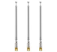 VooGenzek 3 Pièces 55cm 7 Sections Antenne Télescopique, Antenne Télescopique Portable FM, Antennes Radio FM Télescopiques Portables, pour TV Dab AM/FM Réception Stéréo