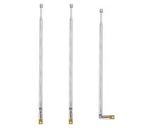 VooGenzek 3 Pièces 65cm 4 Sections Antenne Télescopique, Antenne Télescopique Portable FM, Antennes Radio FM Télescopiques Portables, pour TV Dab AM/FM Réception Stéréo