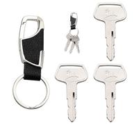 VooGenzek 3 Pièces CH12206 Clés D'allumage de Remplacement e Rechange de Contact, avec Porte Clés, Compatible avec John Deere 430 650 670 750 770 790 850 870 950
