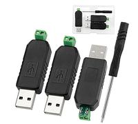 VooGenzek 3 Pièces USB to RS485 Converter Adapter, CH340 USB au Module d’Adaptateur de Convertisseur RS485,Support Win7 XP Vista Linux Mac OS