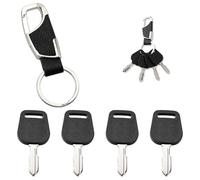 VooGenzek 4 Pièces 140401 Clés D'allumage de Remplacement e Rechange de Contact, avec Porte Clés, Compatible avec AYP Husqvarna 140402 140403 532140401 532140402