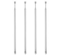 VooGenzek 4 Pièces 60cm 4 Sections Antenne Télescopique, Antenne Télescopique Portable FM, Antennes Radio FM Télescopiques Portables, pour TV Dab AM/FM Réception Stéréo