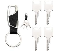 VooGenzek 4 Pièces D250 6693245 Clés D'allumage de Remplacement e Rechange de Contact, avec Porte Clés, Interrupteurs Compatible avec Bobcat Chargeuses S100 S130 S150 S160 S175 S185 S205 S220