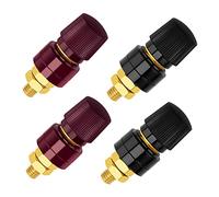 VooGenzek 4 Pièces M8 Borne de Liaison, Bornes de Reliure de Type 555, M8 Filet Junction Post Connecteur, Bornier du Régulateur de Tension, 0V-380V 200A