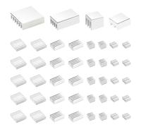 VooGenzek 40 Pièces Dissipateurs de Chaleur pour Raspberry Pi 4 Modèle B, Aluminium Ensemble du Dissipateur Thermique avec Ruban Adhésif Thermo-Conducteur, pour Raspberry Pi 4B Dissipateurs
