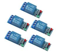 VooGenzek 5 Pièces 12V 1-Canal Relais Module Bouclier Déclencheur de Bas Niveau, avec Indicateur LED, pour PIC AVR DSP ARM Compatible avec Arduino et Raspberry Pi