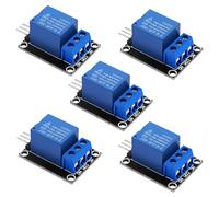 VooGenzek 5 Pièces 12V 1-Canal Relais Module Bouclier Déclencheur de Haut Niveau pour PIC AVR DSP ARM Compatible avec Arduino et Raspberry Pi