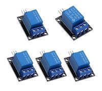 VooGenzek 5 Pièces 5V 1-Canal Relais Module Bouclier Déclencheur de Haut Niveau pour PIC AVR DSP ARM Compatible avec Arduino et Raspberry Pi