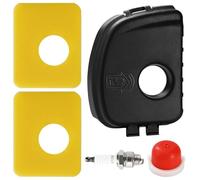VooGenzek 5 Pièces Kit de Couvercle de Filtre à Air pour Tondeuse, Couvercle de Filtre à Air 595660, Filtre à Air en Mousse 799579, 594281 Pompe d'amorçage, Bougie d'allumage 4106