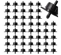 VooGenzek 50 Pièces 1 GPH Goutteurs Compensateurs de Pression, 1/4 Pouce Goutteur D'irrigation en Plastique, Arrosage de Jardin Goutteur à Compensation, pour Gazon de Jardin, 4L