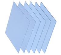 VooGenzek 6 Pièces 100 x 100 mm Tampons Thermiques en Silicone avec Conductivité Thermique 6.0 W/mk, Chaque Épaisseur 0.5/1/ 1.5 mm Conducteurs Thermiques en Silicone Épais, pour SSD CPU GPU LED IC