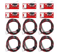 VooGenzek 6 Pièces RAMPS 1.4 Interrupteur de Fin de Course Mécanique, Butées Mécaniques pour Imprimante 3D avec Câble, Compatible avec Arduino Mega 2560 RAMPS 1.4