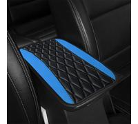 VOOIV Coussin Accoudoir Voiture pour Honda Civic Schrägheck (2021-2024)/Civic Type R (Seit 2023), Universel Accoudoir Console Central Housse Cuir Protection Imperméable Accessoire,F Blue