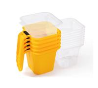 Voomey Lot de 15 seaux peinture pouvant contenir 473,6 g, gobelet peinture, seau peinture, outil de garniture pour travaux de finition et réparations