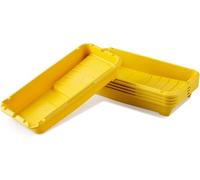 Voomey Lot de 5 plateaux à peinture en plastique de 10,2 cm, petits plateaux de peinture, pour peintres, peinture murale à la maison, projets de peinture, etc