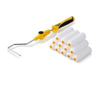 Voomey Petit rouleau de peinture de 10,2 cm, rouleau de peinture en mousse, rouleau de peinture sans plateau, cadre de rouleau de peinture multi-angles de 10,2 cm, rouleau de peinture d'angle