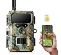 VOOPEAK Camera de Chasse 4G, 1080P HD 32MP Caméra de Chasse avec Carte SIM et App, Camera Chasse Connectée Telephone Infrarouge Nocturne 2Pcs 850nm LEDs Détecteur de Movement IP66 Étanche