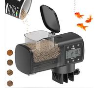 VoOqo Distributeur Automatique de Nourriture pour Poissons, Distributeur Automatique de Nourriture pour Aquarium 500 Ml/250 ML avec Minuterie avec Écran LCD, Synchronisation Intelligente 500ml