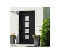 Voordeur 108x200 cm PVC antracietkleurig3187853