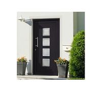 Porte d'entrée principale Anthracite 98x190 cm