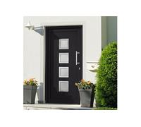 Porte d'entrée principale Anthracite 98x208 cm