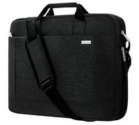 Voova Grand Sacoche pour Ordinateur Portable 14 15 15.6 16 pouces 30% de Capacité en Plus Compartiments Durable Épais Imperméable peut être Placé sur la Valise Noir