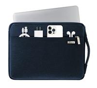 Voova Housse Ordinateur Portable 14 Pouces (33×23,5×2,5CM) Pochette Ordinateur, Protection 360°Housse PC avec Poignée pour Macbook Pro 14 Chromebook 14 HP 14 Inspiron 14 Zenbook 14, Bleu