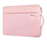 Voova Housse portable 15 pouces pour MacBook Air 15 pouces 360° Protection Ordinateur pour MacBook Air M2, Microsoft Surface, MacBook Pro Housse PC Tissu Imperméable Amélioré Sac Portable, Rose