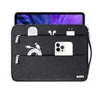 Voova Housse pour Macbook Pro 16 Pouces Pochette PC 15 15,6 15.6 Pouces Sacoche Ordinateur Portable Femme Homme Imperméable Compatible avec HP Acer ASUS Dell Gigabyte Huawei Noir