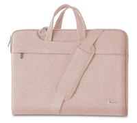 Voova Sacoche pour Ordinateur Portable légère 15 15.6 Pouces Sac Pochette Housse PC Imperméable Sac à bandoulière Sac à main avec Bandoulière et Poignée Cachée Rose Princesse