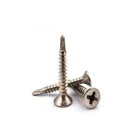 VOOXA Lot de 1000 vis autoperceuses 3,5 x 25 mm, en acier inoxydable A4, tête fraisée DIN 7504 Forme O, Vis à tête plate autotaraudeuses avec filetage complet pour métaux souples