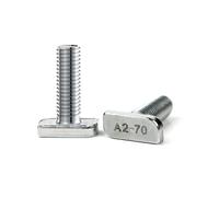 VOOXA Lot de 20 vis à tête marteau M8 x 30 - Acier inoxydable A2 - Vis demi-tête pour rail de montage solaire PV type 28/15 - Inoxydable - Anti-corrosion