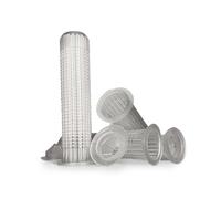 VOOXA Optimal | Lot de 10 douilles de tamis 20 x 85 mm pour mortier composite, pour filetage M12 | Douille d'ancrage en plastique à remplir avec du mortier d'injection | Durable et solide