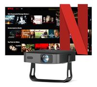 VOPLLS Mini Retroprojecteur 4k, [Netflix Certifié & Corps Ultrafin] Projecteur Video Auto Focus/Keystone & Full HD 1080P,Videoprojecteur Portable/Courte Focale/WiFi Bluetooth/Android/Plafond/Airplay