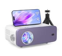 VOPLLS Mini vidéoprojecteur 29 000 l, WiFi, Bluetooth, full HD, 1080p, portable, avec zoom de 50 %, projecteur home cinéma pour téléphone portable, tablette, ordinateur portable, PC, boîte TV, USB